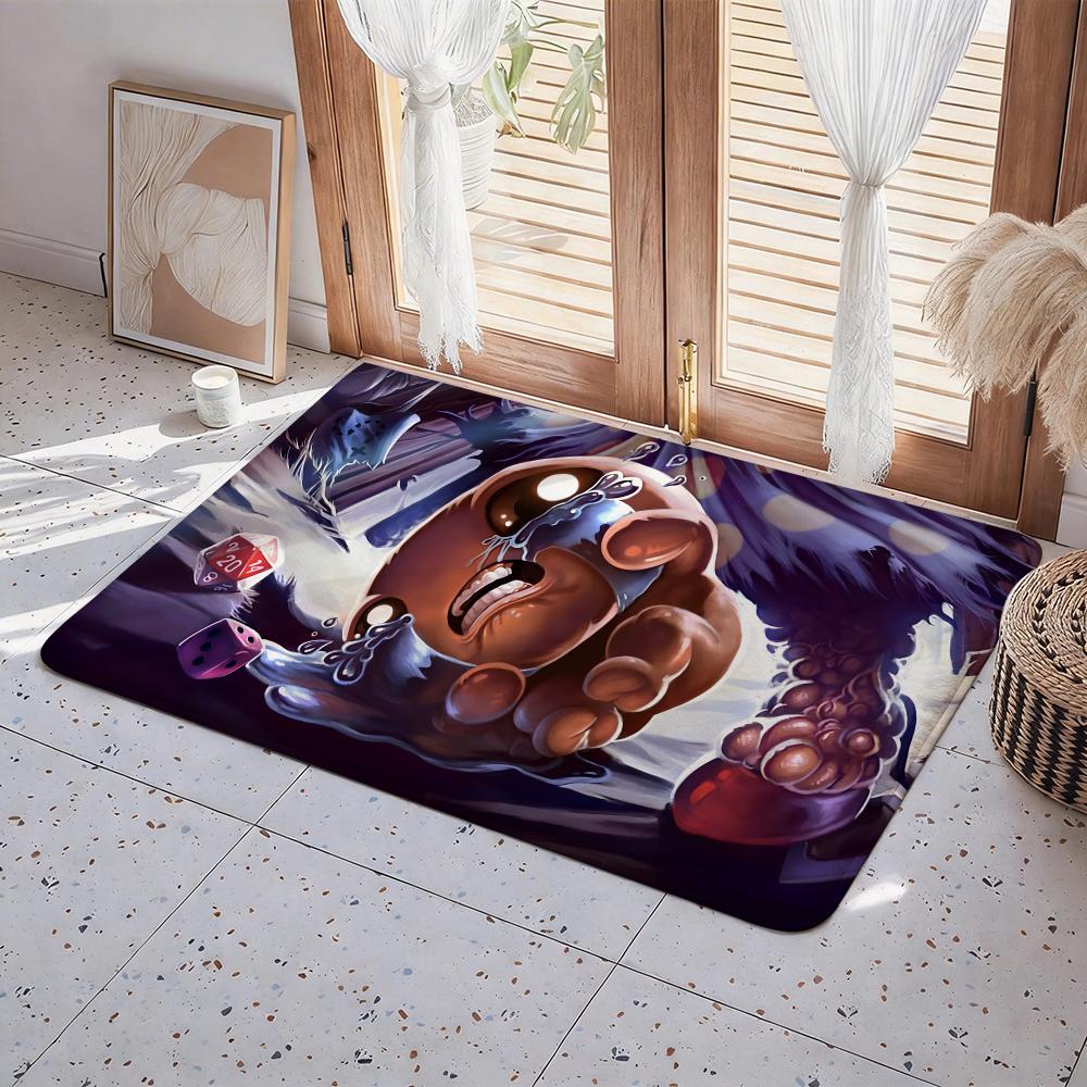 Game T The Binding of Isaac Floor Mat Eco  Flannel Doormat Non Slip Odorless Indoor Floor Rug Soft Short Plush Home Mat