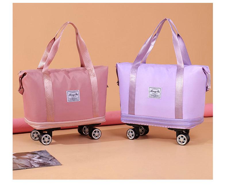 Expandable Wheeled Travel Bag for Business Trips and Short Commutes