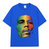 Ретро Хип-Хоп футболки для мужчин и женщин 100% хлопок Боб Марли One Love Графическая футболка Регги Футболка с коротким рукавом Уличная одежда