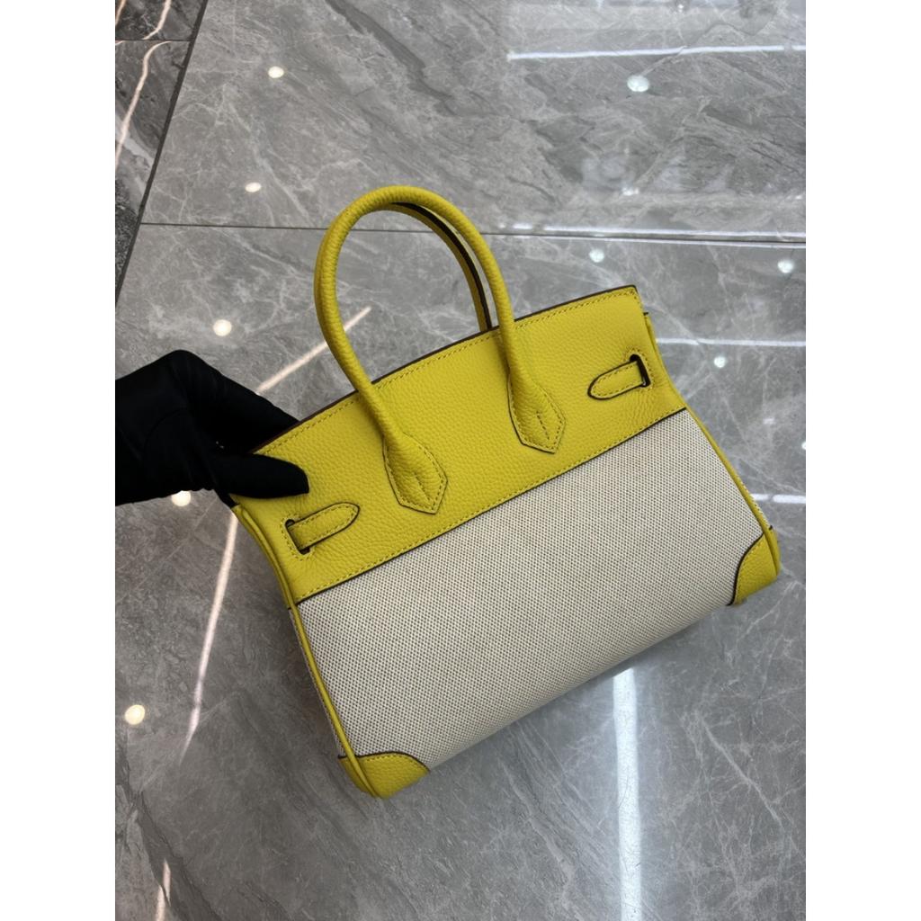 2026 новый первый слой коровья кожа с узором личи и холщовый холст платиновая сумка настоящая кожаная сумка-тоут европейская и американская сумка-мессенджер сумка