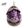 Lightweight Wall Hanging Decor Baby Dragon And Egg Christmas Ornament 2D Flat Acrylic Tree Pendant for Holiday Party Decoration Fantasy Xmas
