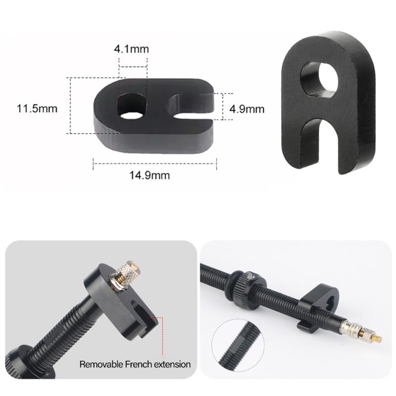 Длинные алюминиевые велосипедные ниппели Легкие велосипедные ниппели Велосипедные бескамерные ниппели Шток для велоспортивного мероприятия