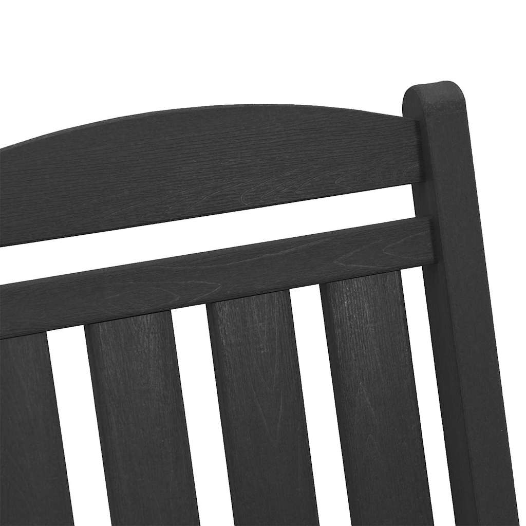 Garden Swing Chair Black 92 x 70 x 108 cm HDPE