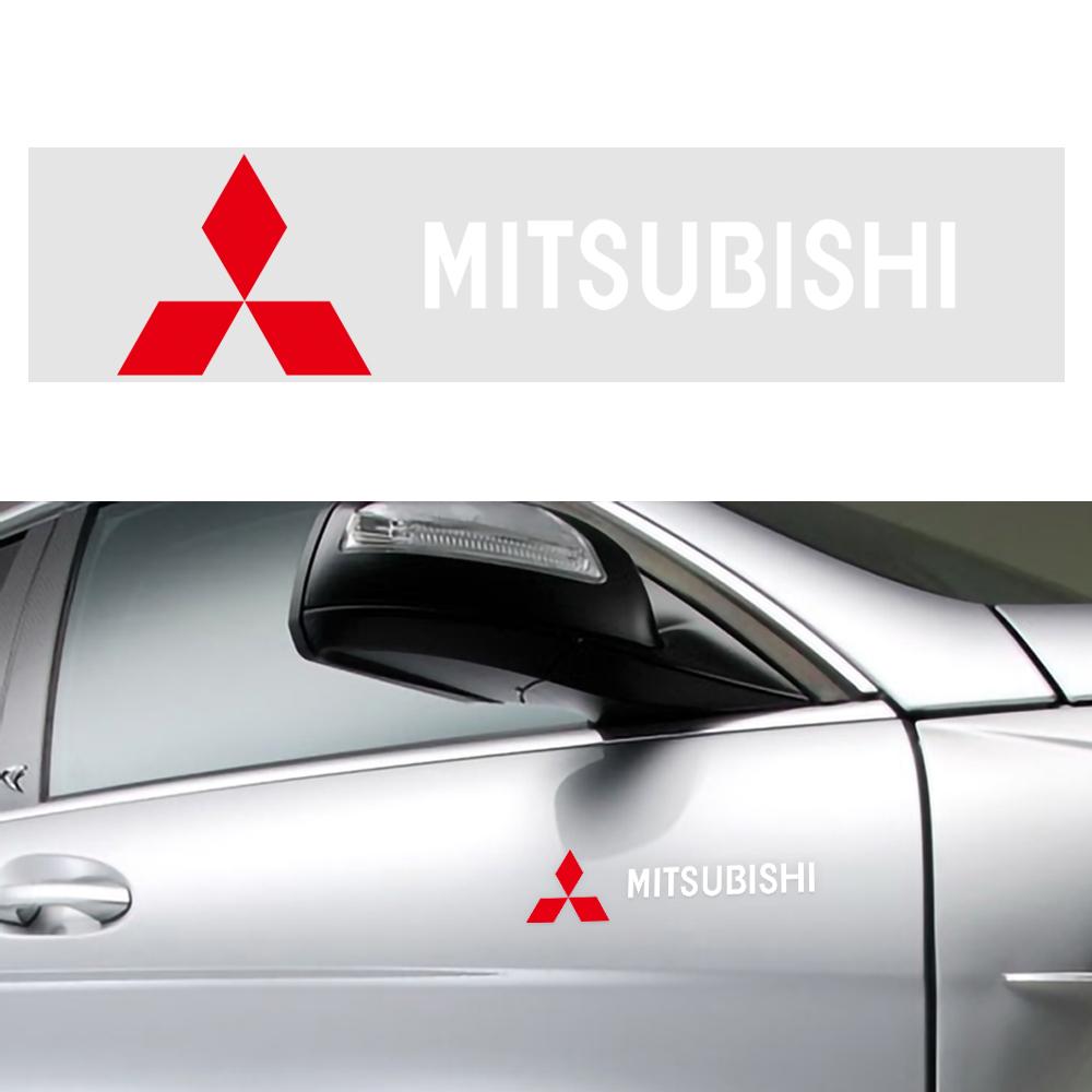 uldf10 Alphabet car logo sticker waterproof car decoration For Mitsubishi Pajero Outlander XL Montero Lancer Triton l200 Galant Evo ASX
