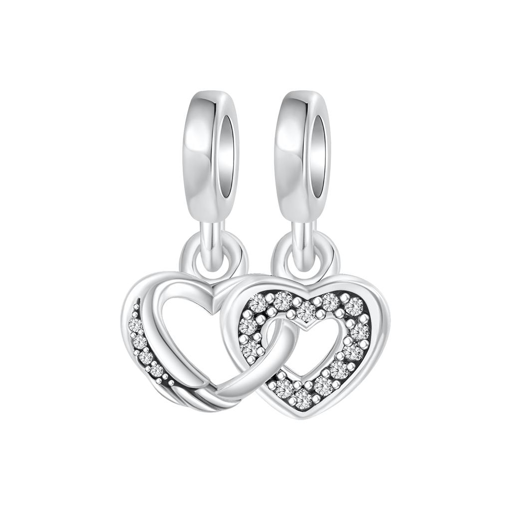 Новые медные шармы в виде крыльев ангела, подвески в виде сердца, птицы, свиньи, подходят для оригинальных браслетов, ожерелий, женские изящные украшения для DIY, подарки