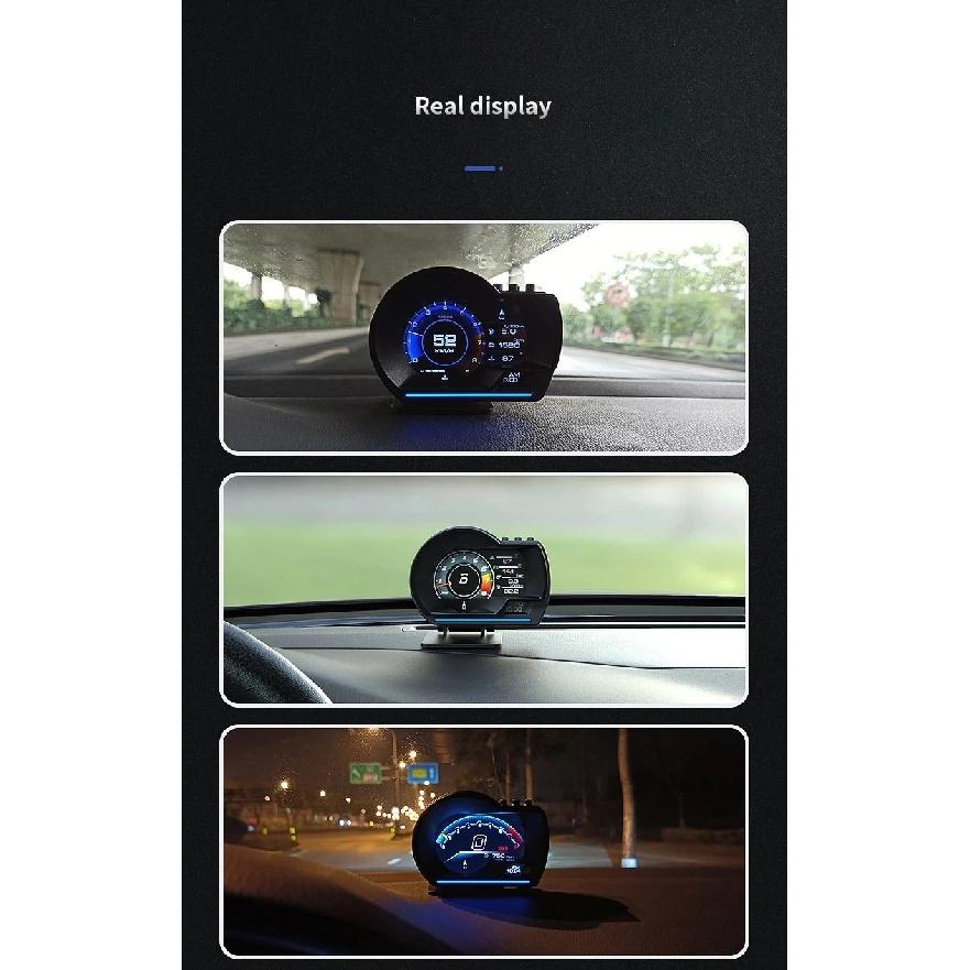 Car OBD2 GPS Smart On-board Computer P6/P8 Head Up Display 20 Functions Ambient Light Driving Digital Data for Cars Universal