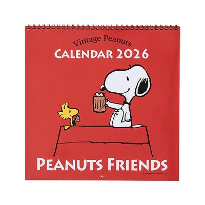 Sanrio Настенный календарь Большой 2026 Snoopy Бумажный Настенный 622702