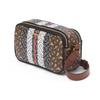 Burberry Stripes Canvas Camera Bag, One Shoulder Handheld, Crossbody Bag Unisex Malle Brown 80251701