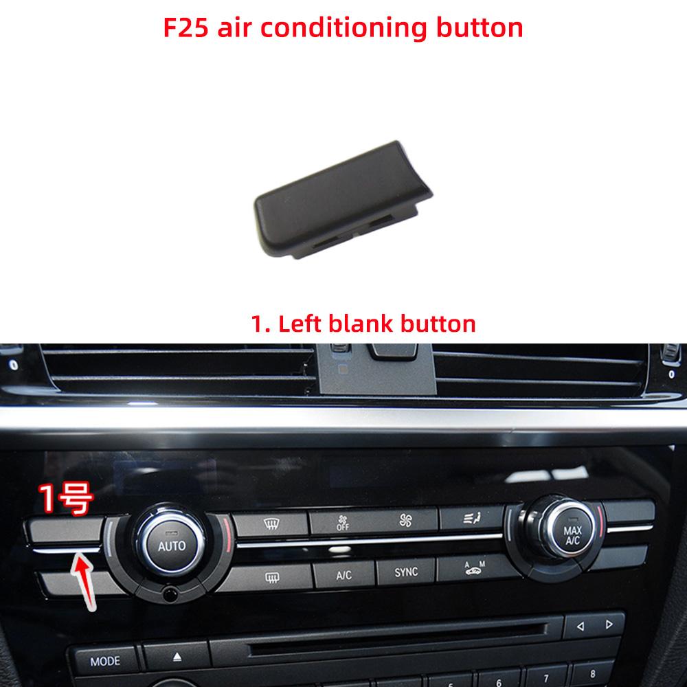 Car Air Conditioning AC Button Venlitation Key Cap Repair Kit Replacement For BMW X3 X4 Series F25 F26 2011-2017 64116825513