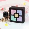 Keychain Ornament Novelty Mini Size Lightweight Portable Fall Resistant Decompress ABS Block Game Machine Keychain for Gift