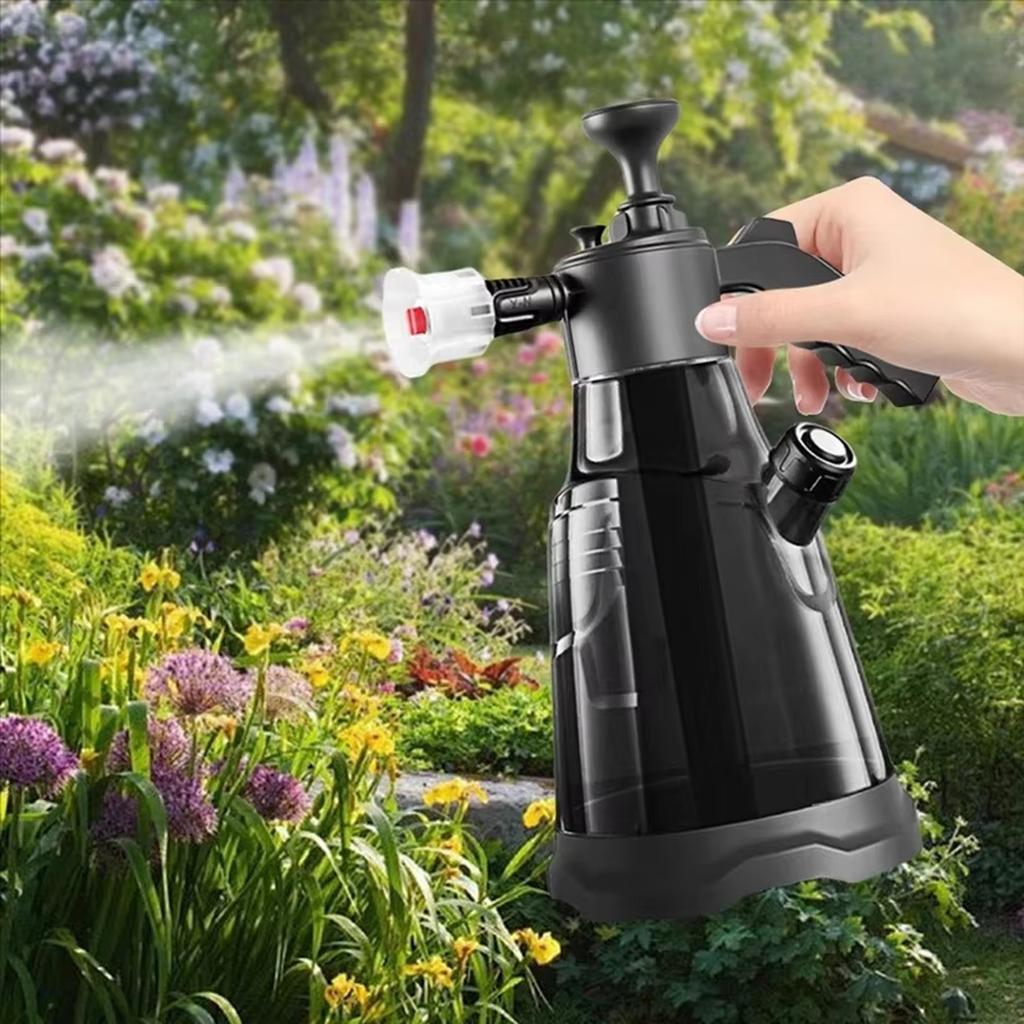 Пеногенератор с ручным насосом 2 л с 3 типами насадок, ручной пневматический пеногенератор, бутылка для мойки автомобилей с пеной