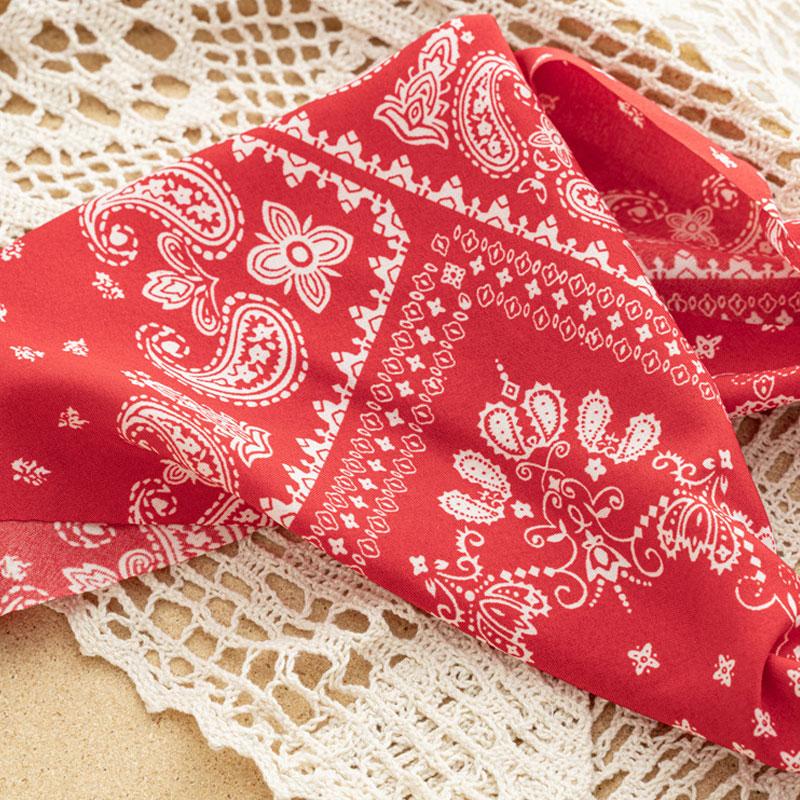 Triangle Bandanas Bandana Print Twisted Headband Hairband Hair Wrap Turban Headwrap Paisley Headwear