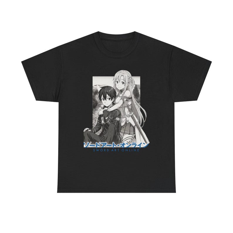 Sword Art Online SAO Кирито Асуна Айнкрад Графическая Футболка Унисекс Оверсайз Аниме Геймер Уличная Одежда Фэнтезийный Мир Подарок для Фаната