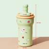 Cartoon Insulated Cup 600ml Water Mug Cute Vacuum Cup