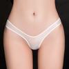 Sexy Women Underwear Ultra Thin Silky Perspective Thongs Panties Sheer Solid Color See-Through High Stretch G-string Underpants