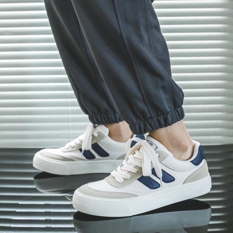 Весна Новая обувь для мужчин Холщовые повседневные туфли Плоские туфли для скейтборда Молодежные уличные крутые кроссовки