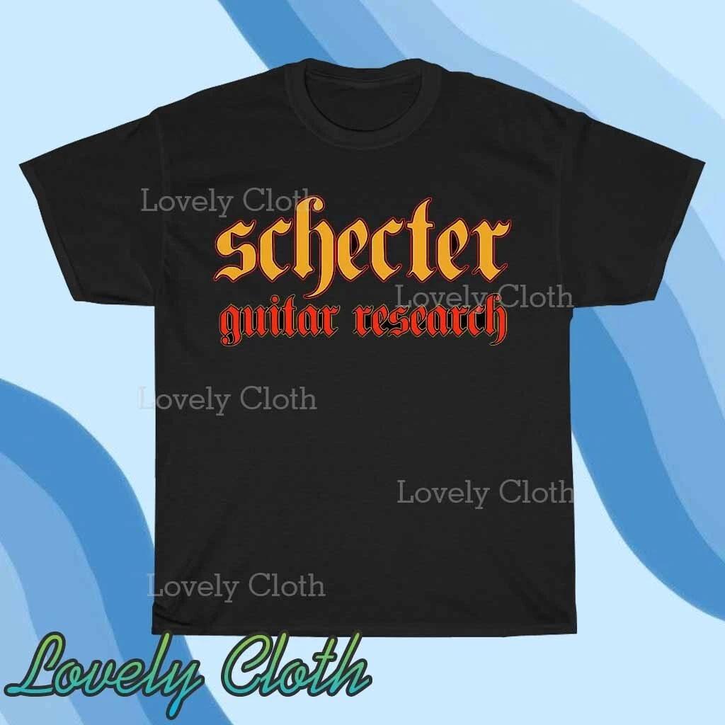 Футболка с логотипом гитары Schecter Смешная Американский размер от S до 5XL Футболка