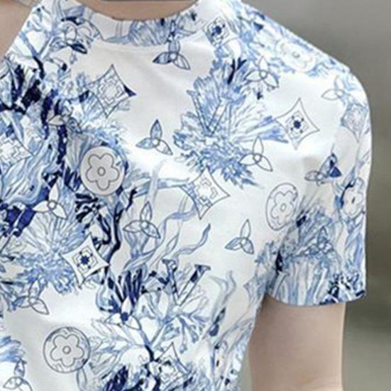 Мужская летняя футболка с принтом, короткий рукав, круглый вырез, повседневная облегающая футболка для повседневной носки, для улицы, отпуска, путешествий