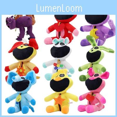 Мягкие игрушки Poppy Playtime Smiling Critters 30 см фиолетовые в лежачем положении супермягкий короткий плюш коллекция животных