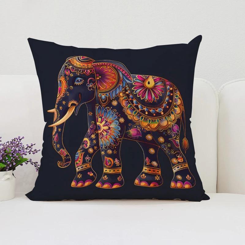 Слоны Скандинавский Стиль Домашнее Украшение Наволочки 45x45 Чехлы для Подушек для Подушки Декоративная Наволочка 40x40 Наволочки для Подушек