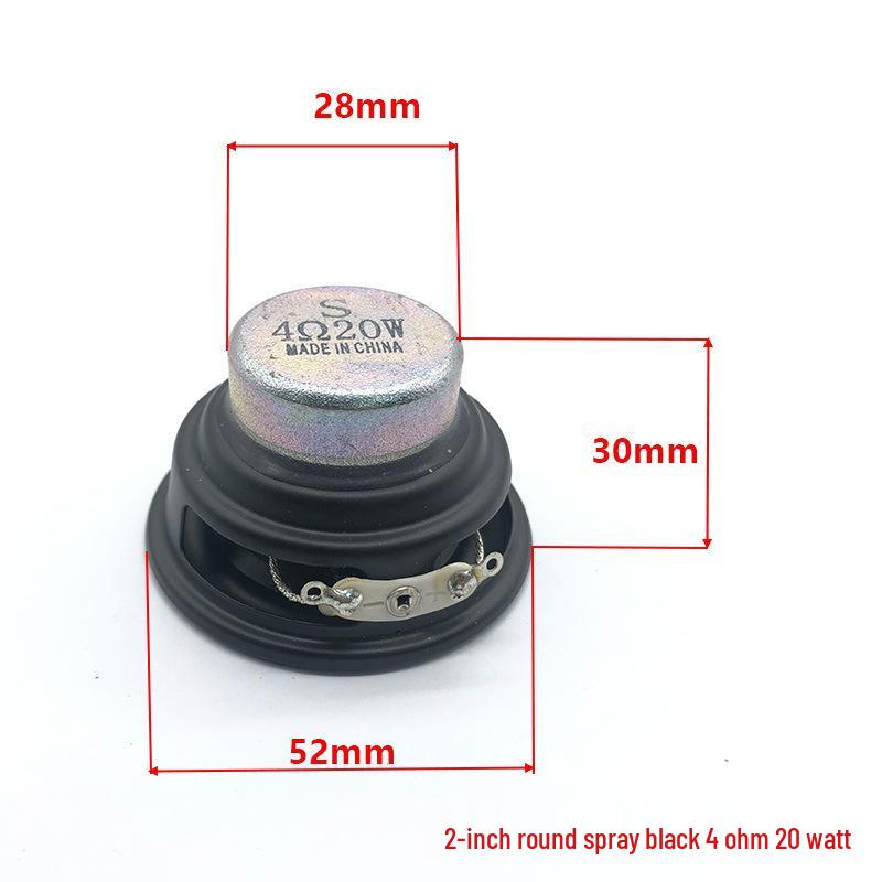 S Brand 2-дюймовый полнодиапазонный высокомощный квадратный вуфер 8 Ом 20 Вт с длинноходовой звуковой катушкой