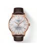 1 Классические мужские часы GMT - Tissot Chemin des Tourelles Powermatic 80, швейцарские часы 42 мм из нержавеющей стали с покрытием PVD цвета розового золота, T099.429.36.038.00