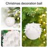 8 см Белый Пенопластовый Рождественский Шар Орнамент Снежное Праздничное Украшение Легкий Блестящий Подвесной Кулон на Елку для Дома Новый Год