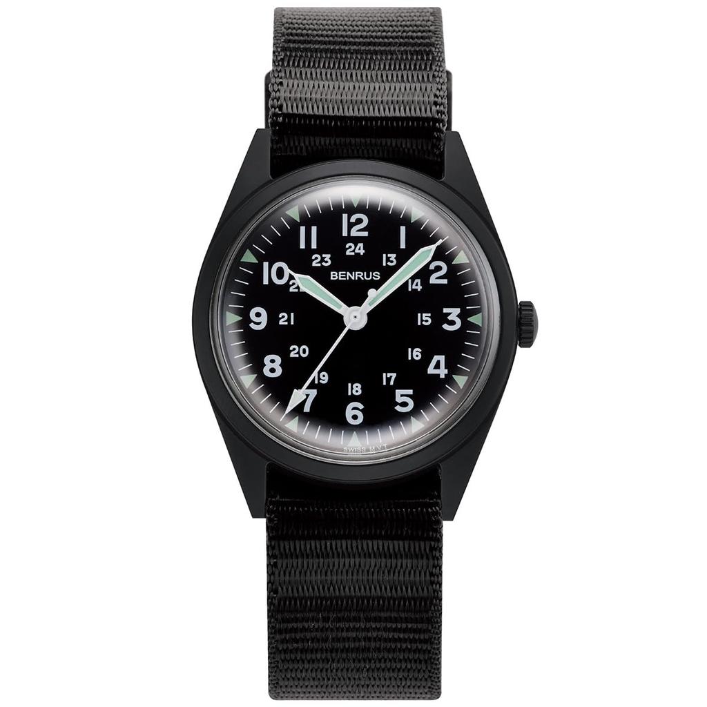 Watch Black [Benrus] DTU-2A-P-BKBK Men's