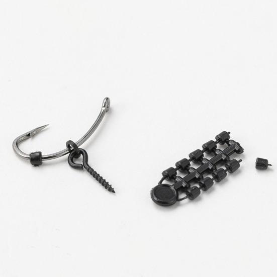 70 шт./компл. набор принадлежностей для ловли карпа с ящиком для хранения, портативные круглые овальные кольца, винты, вертлюги, черные блокирующие бобы, комплект снастей для ловли карпа