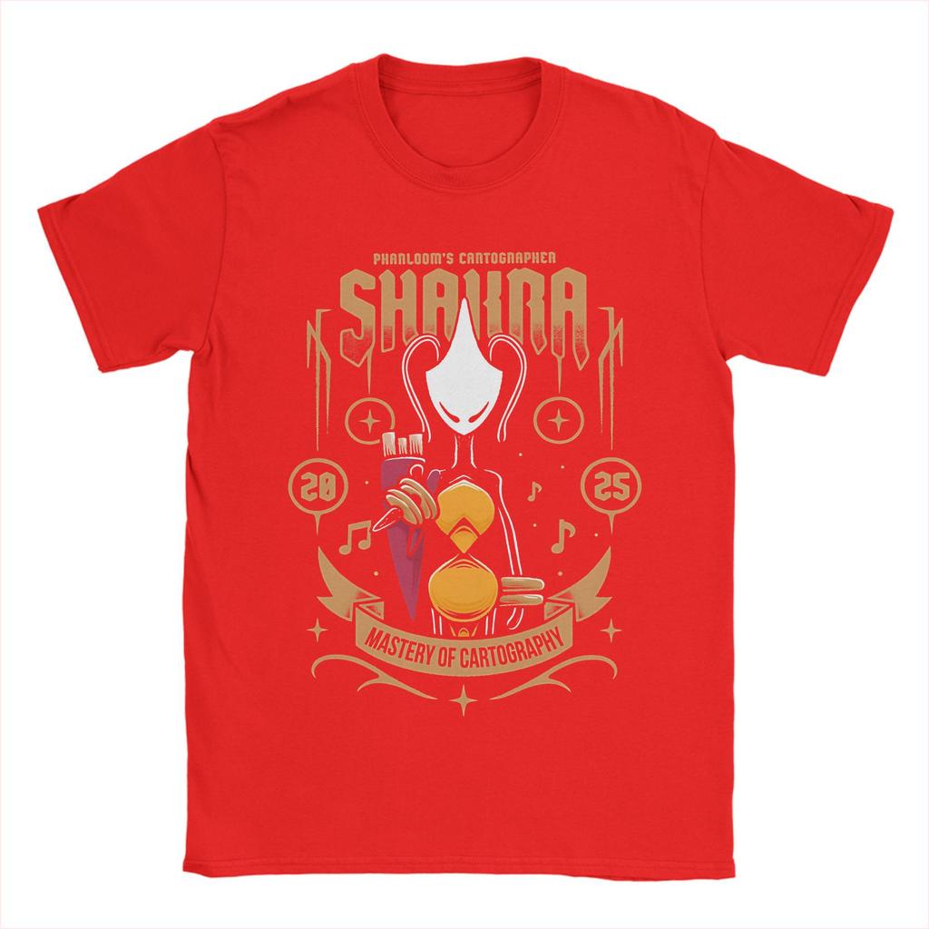 Hollow Knight Silksong Shakra TShirt for Men Vintage Cotton Tee Shirt Crewneck Short Sleeve T Shirt Party Clothing