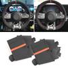 Car Steering Wheel Cover Suede Leather Trim For Mercedes Benz A45 E63 AMG GT C190 R190 W177 W205 W213 X253 GLE 53 W167 S 65 W222