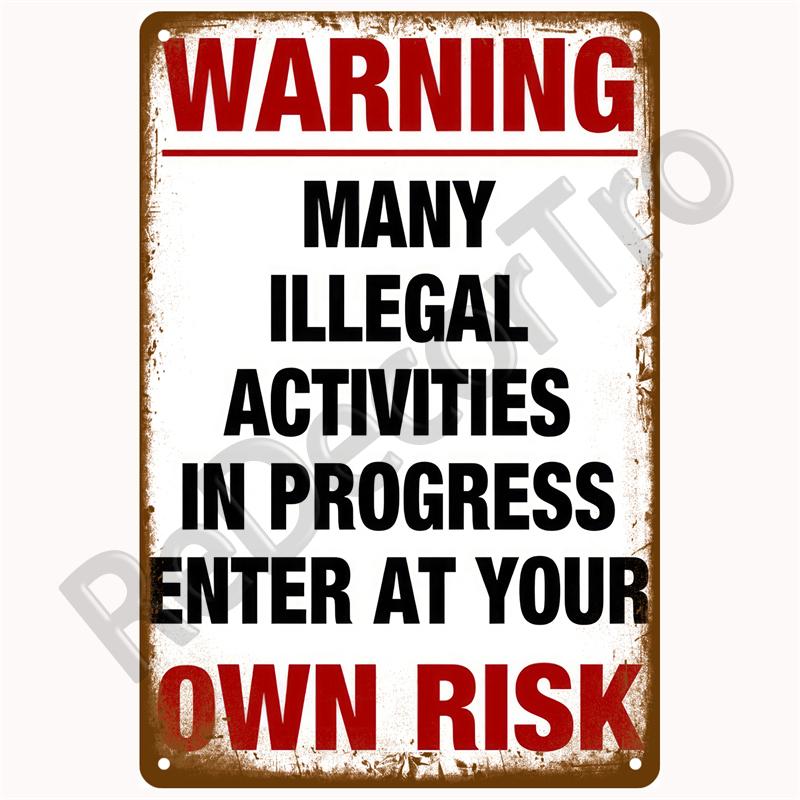 Notice Zone Tin Sign For Bar Pub Club Workshop Garage Home Wall Decor Warning Metal Sign Vintage Danger Caution Metal Plaque Art