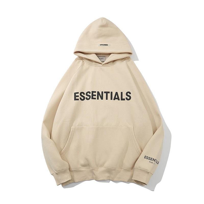 Reflective 3D Letter Hooded Sweatshirt Unisex Oversized Cotton Pullover Winter Warm Casual Top