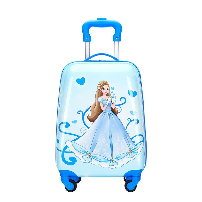 Дорожный чемодан, 18-дюймовая ручная кладь, детский подарок для мальчиков и девочек, сумка на колесике с героями мультфильмов, детский чемодан на колесиках, милый чехол на колесике с мультяшным рисунком
