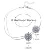 Gorgeous Fashion Leather Flower Necklace Women's Popular Collar Chain Temperament Rose Choker Neckchain Engagement Anniversary Jewelry Gift