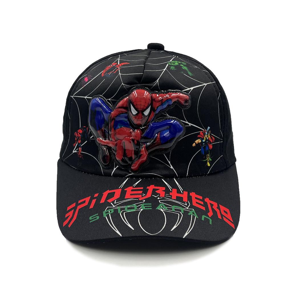 Childrens Cartoon Spider Man Pattern Baseball Cap With Short Brim For Summer Indoor Outdoor Kids