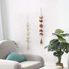 1PC Wood Star Moon Phase Wall Hanging Garland Boho Beaded Moon Garland with Tassel Home Wall Decor