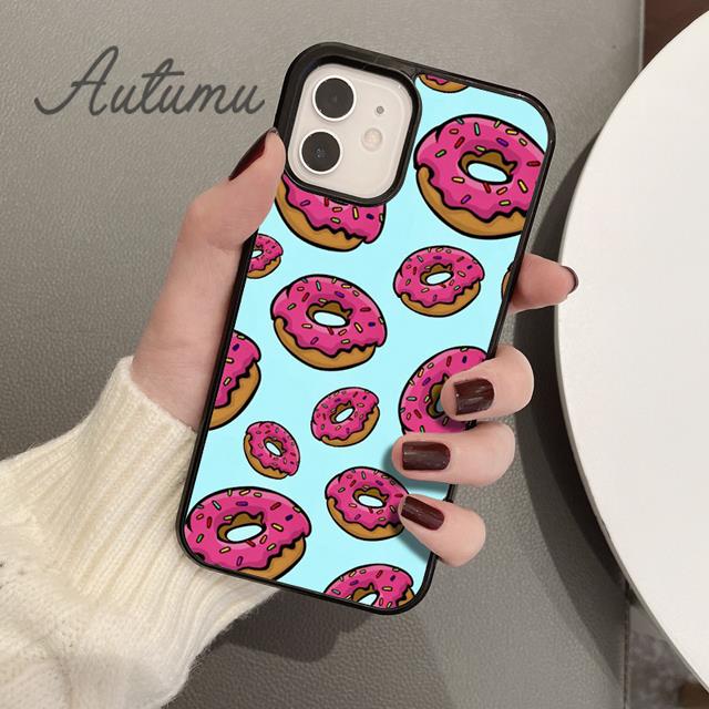 Чехол для телефона Candy Creamy Pink Donut Sprinkles для iPhone 11 12 13 14 Pro Max mini XR XS SE 2020 6S 7 8 Plus Galaxy S21 S22