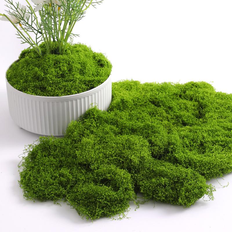 Artificial Moss Green Plants Micro Landscape Rockery Lawn Potted Bonsai Decorative DIY Ornaments