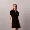Calvin Klein Elegant Pattern Monogram Cotton Polo Dress Women Dresses 44D208G