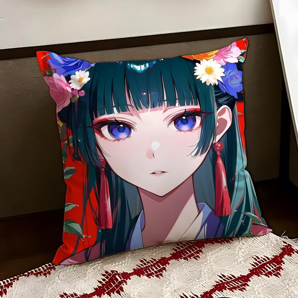 The AApothecary Diaries Anime Cushion Cover Reversible Soft Durable Pillow Cover Home  Car MultiScene Use for Daily Comfort