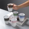 Винтажная чашка для эспрессо Скандинавская керамическая чайная чашка Чашка для чая Креативная керамическая чашка-мастер для латте
