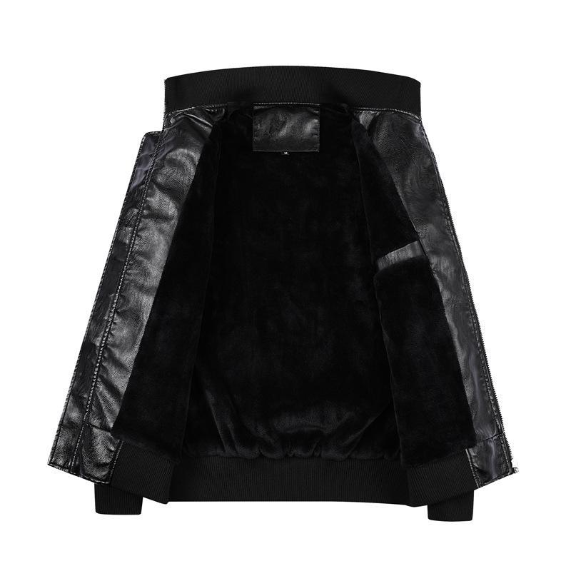 Зимняя кожаная куртка мужская флисовая утолщенная повседневная куртка мужская Ma1 ретро инструментальный летный костюм ВВС