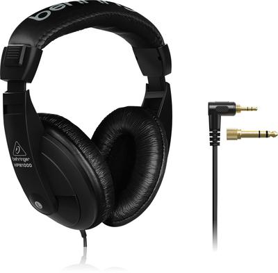 Behringer В комплект входит адаптер-переходник для наушников закрытого типа 3,5 мм 6,3 мм HPM1000-BK