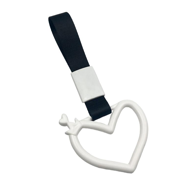 Цветной автомобильный буксировочный ремень Tsurikawa Ring Heart JDM Train Bus Handle Strap Styling Drift Charm Strap Auto Accessories