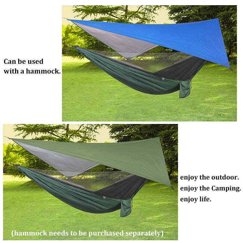 Camping Tarp 4x3m 3x3m Outdoor Canopy Awning Tent Hiking Camping Travel Beach Waterproof Sun Shelter Canopy Diamond-shaped Picnic Shade Tent