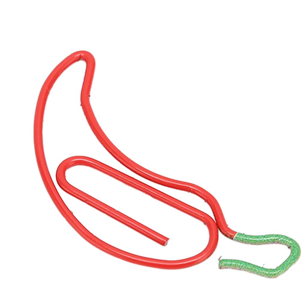 100 шт. скрепок в форме перца с повышенной устойчивостью к скольжению, защита от ржавчины, металлические милые скрепки для