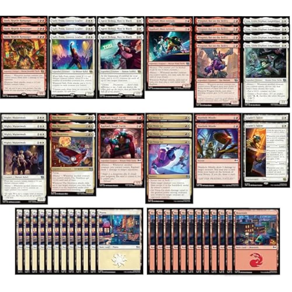 Teenage Mutant Ninja Turtles Magic: The Gathering Deck - Boros Alliance - MTG TMNT - Extremely Po...
