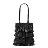 Large-capacity Ruffled Single-shoulder Bag Fashionable Pleated Underarm Bag and Niche Bucket Bag