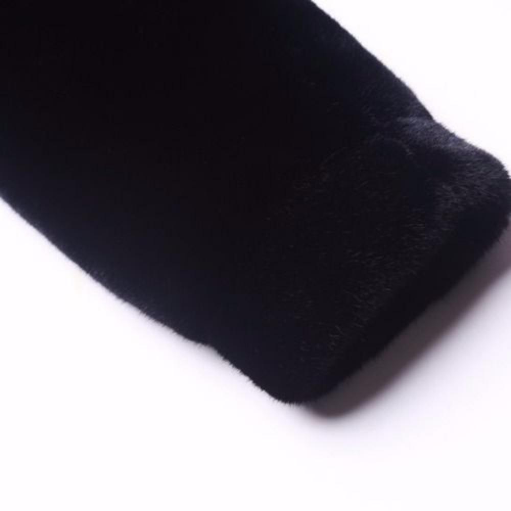 Mink Fur Jacket Mink Whole Mink Fur Medium and Long Women's Hooded Mink Coat